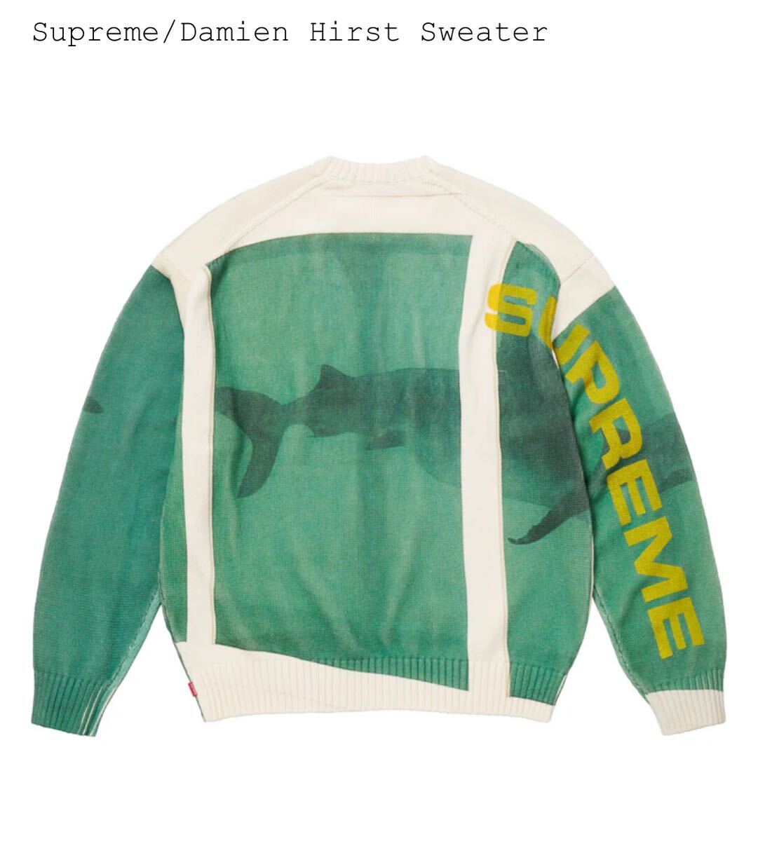 新品 汚れあり】M 25SS Supreme Damien Hirst Sweater White 新品 汚れあり】M 25SS Supreme Damien Hirst Sweater White