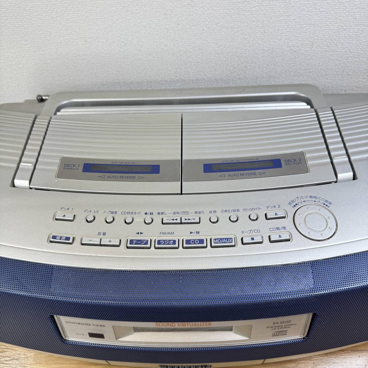 Panasonic Panasonic CD магнитола RX-ED50 портативный стерео CD система CD кассета радио AM/FM CD/ радио рабочее состояние подтверждено 