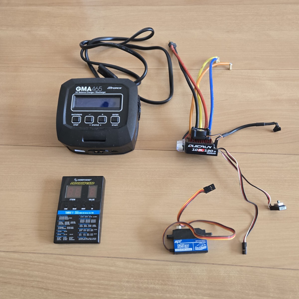 ラジコン 充電器 サーボ プログラムカード ブラシレスESC