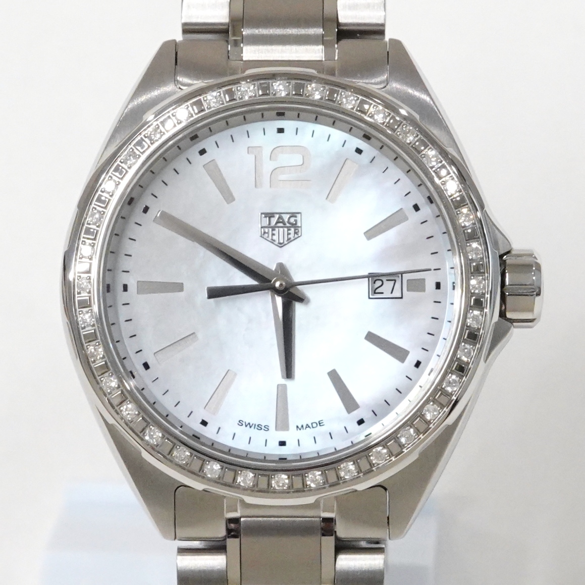 TAG HEUER タグホイヤー フォーミュラ1 WBJ141A.BA0664 シェル文字盤 ダイヤベゼル SS レディース クォーツ