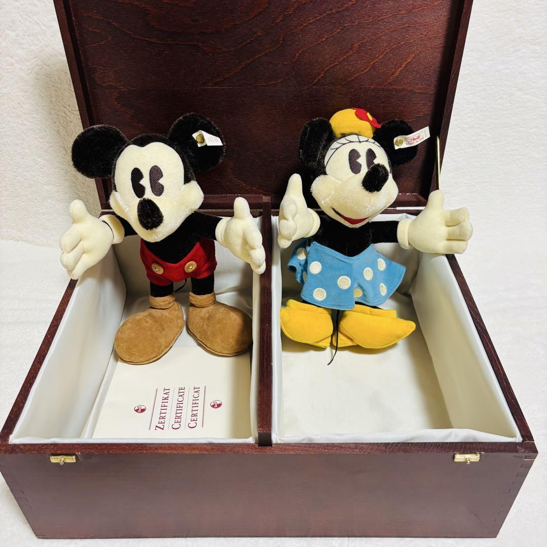 未使用 シュタイフ Steiff ディズニー ミッキー&ミニー 未使用 シュタイフ Steiff ディズニー ミッキー&ミニー