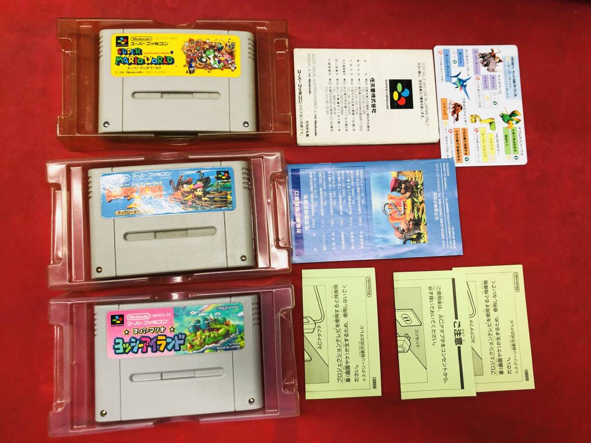 yosi- Islay ndo super Mario world super Donkey Kong 2 коробка мнение функционирование manual есть включение в покупку возможно! быстрое решение! много выставляется! 3 шт. комплект 