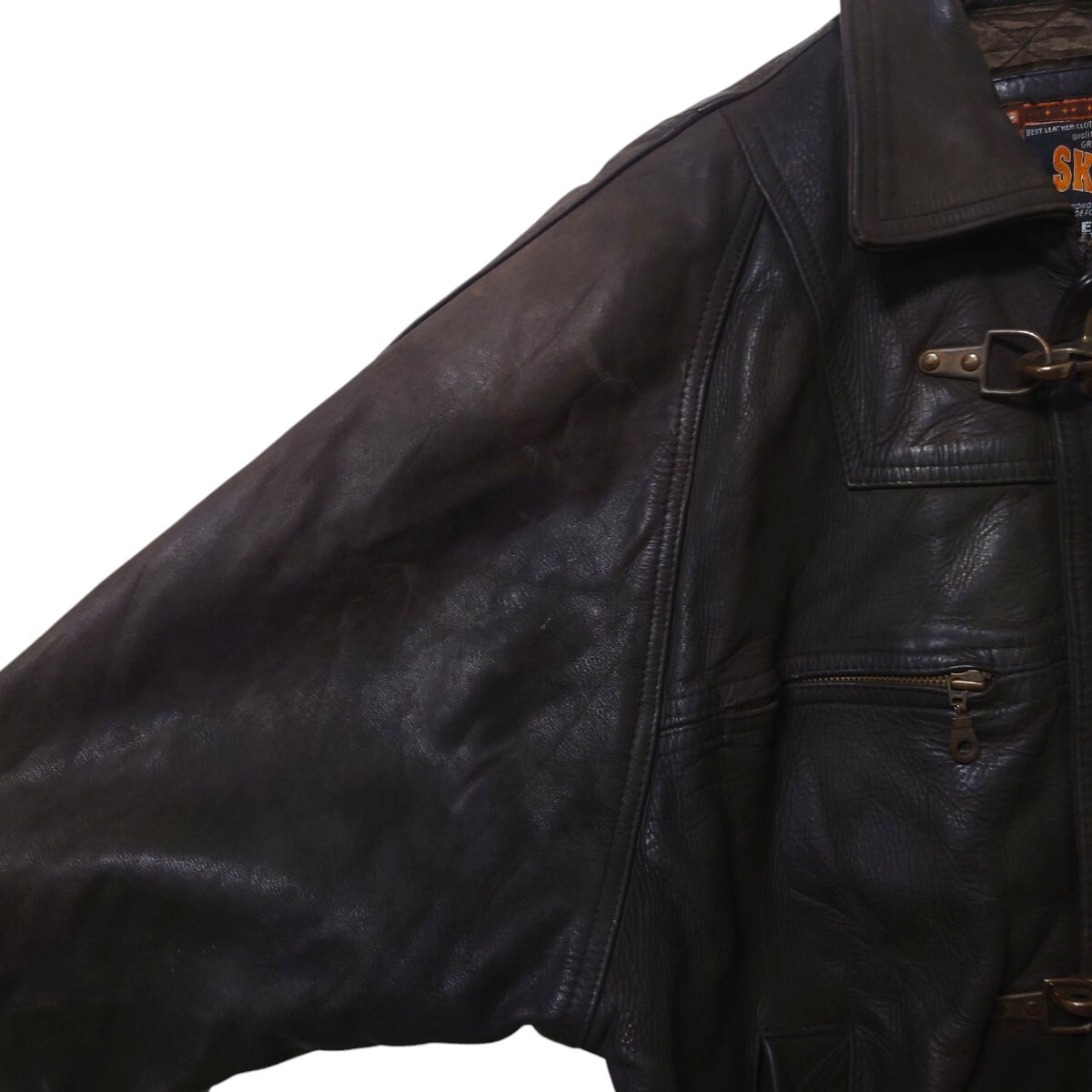 【SKIPPER】本革 カウレザー ファイアーマンジャケット A-3145 SKIPPER】本革 カウレザー ファイアーマンジャケット A-3145