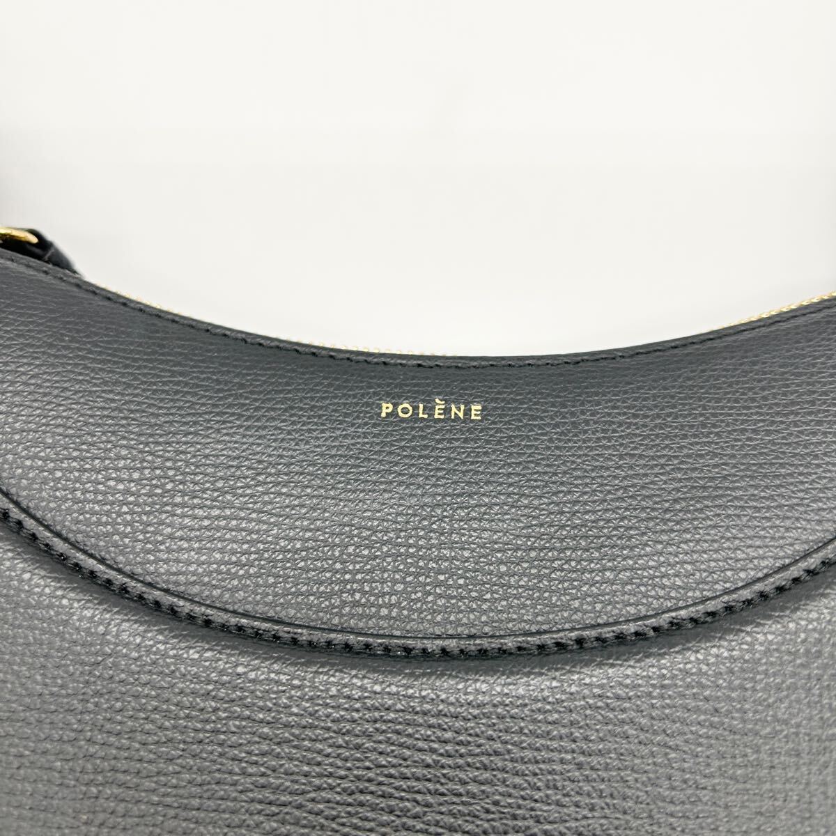 極美品 POLENE ポレーヌ Numero dix レザー ショルダーバッグ 黒 極美品 POLENE ポレーヌ Numero dix レザー ショルダーバッグ 黒