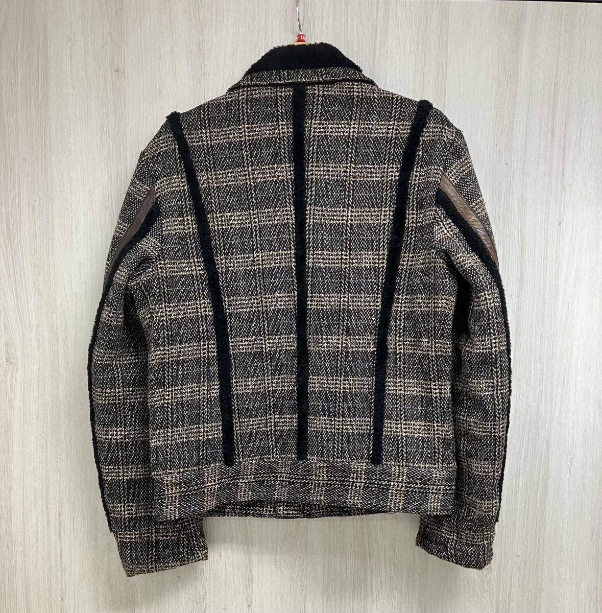DOLCE ＆ GABBANA ドルチェ&ガッバーナ ウールジャケット archive 古著 ブルゾン メンズ 34/48 ブラウン MADE IN ITALY