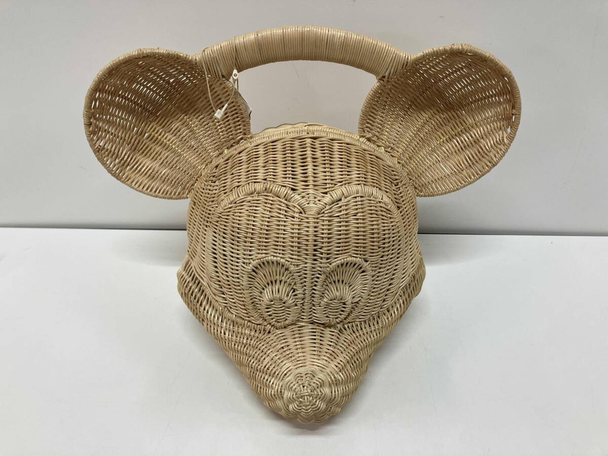 KIS DESIGH ミッキーマウス ラタン カゴ Wicker bag - その他 KIS DESIGH ミッキーマウス ラタン カゴ Wicker bag - その他