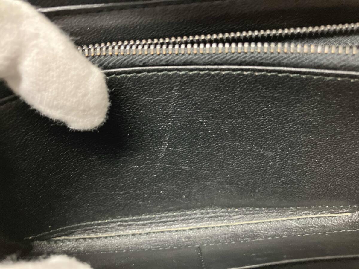 BOTTEGA VENETA イントレチャート ブラック レザー長財布 ラウンドファスナー 編み込み 小銭入れあり ボッテガヴェネタ