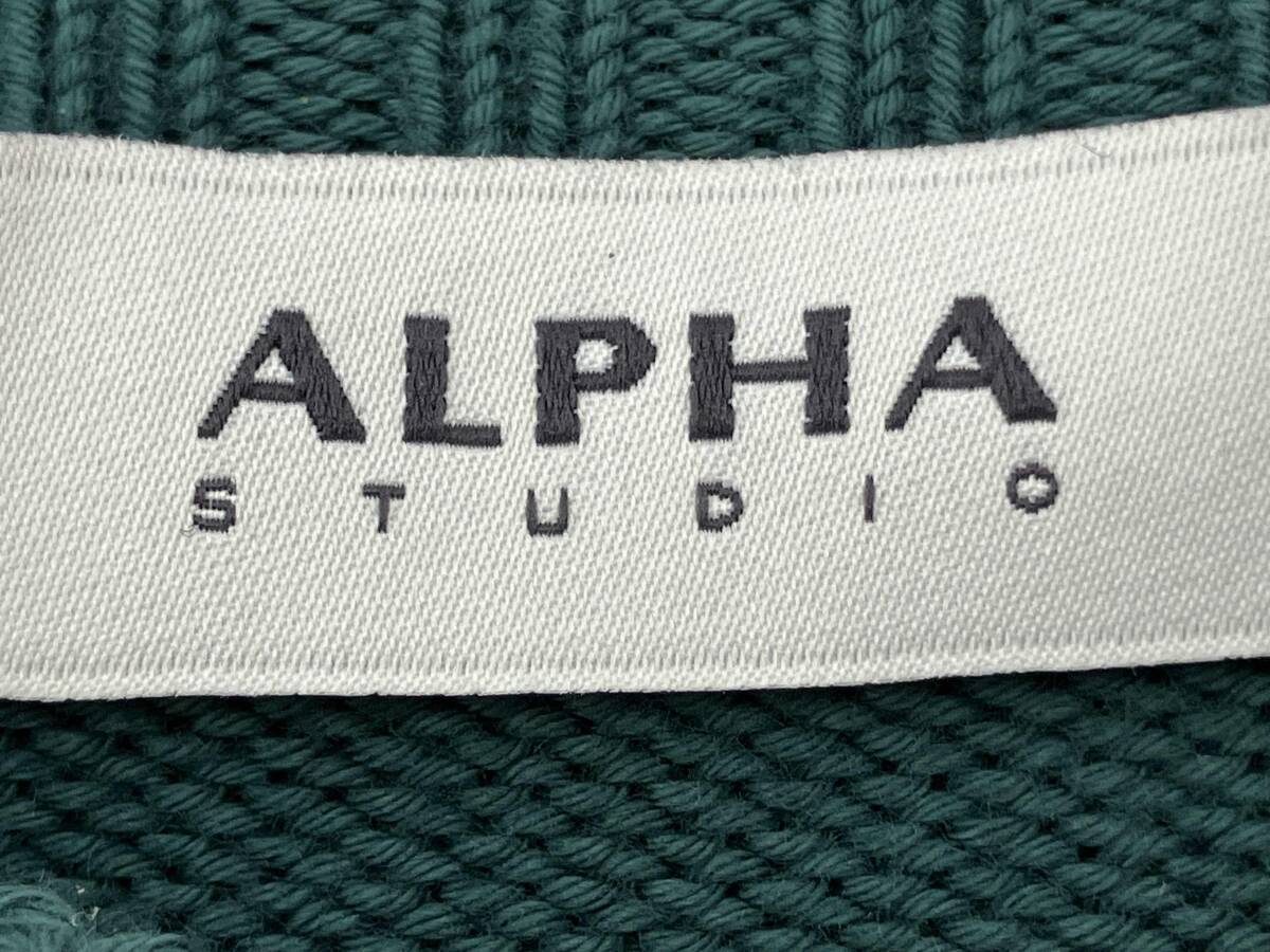 ALPHA STUDIO/アルファ　スタジオ/ニット/モスグリ-ン