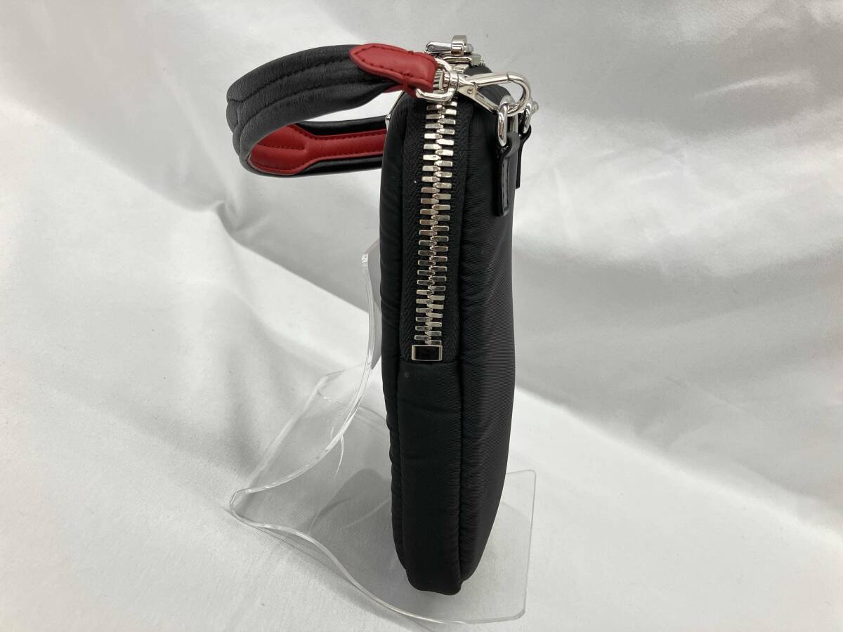 AI оценка settled /PRADA Prada / phone держатель /1DH030/ черный / нейлон / магазин квитанция возможно 