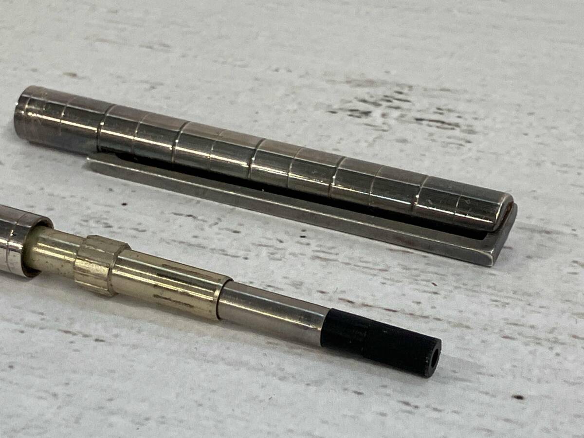 S.T.Dupont デュポン ボールペン シルバー ツイスト式 文房具