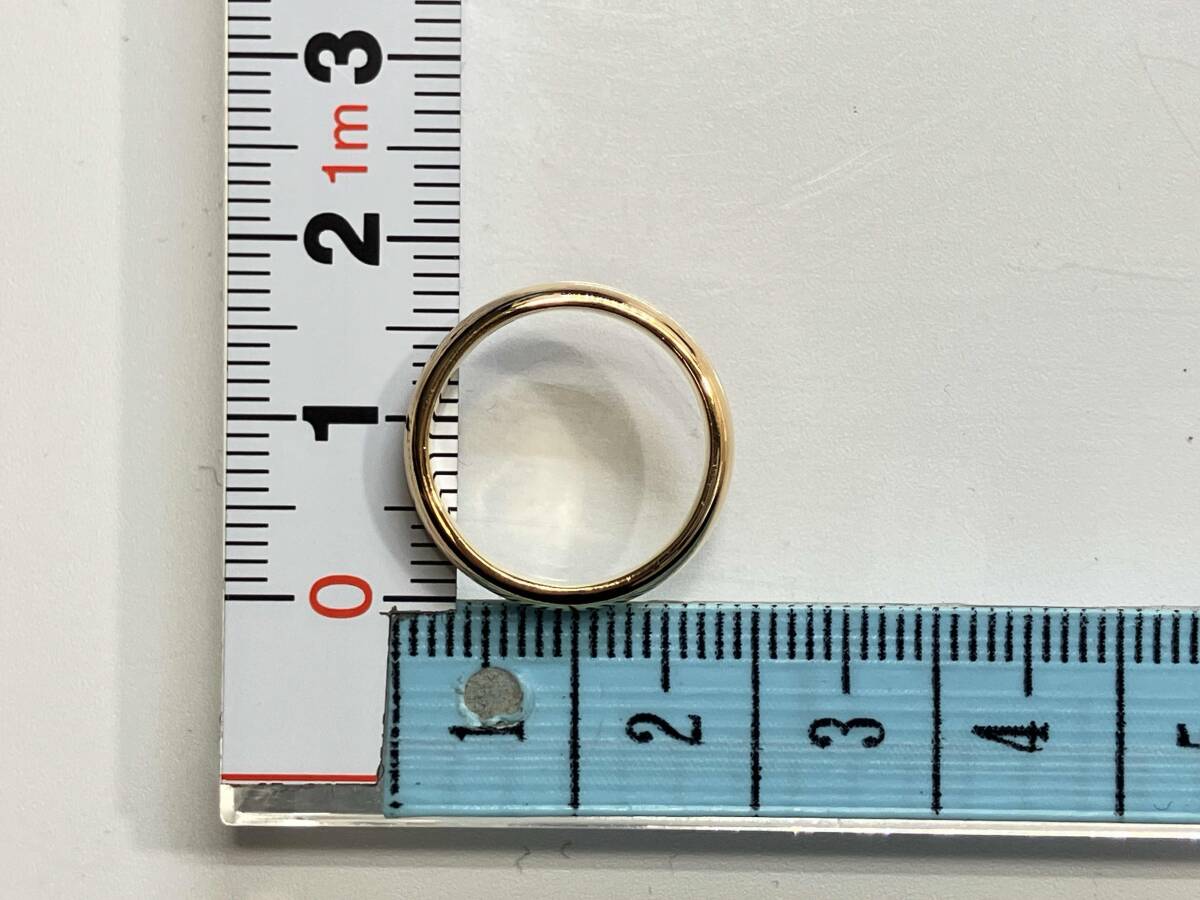 K18 甲丸リング 7号 3mm 3.7g かまぼこ 無地 シンプル 18K YG 18 K18 甲丸リング 7号 3mm 3.7g かまぼこ 無地 シンプル 18K YG 18