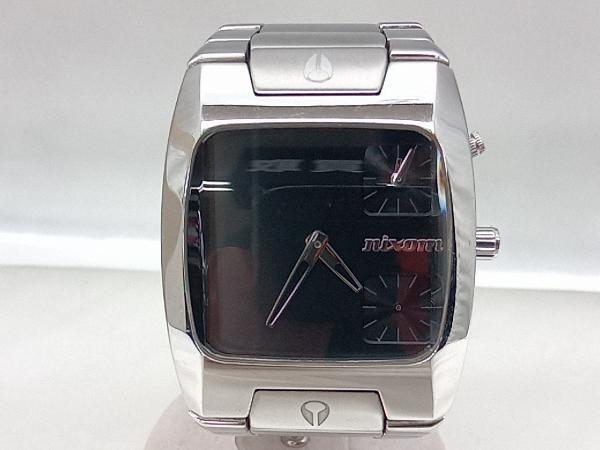 !_ Junk [nixon]COUNT THE BANK 8A часы кварц секунд игла отсутствует батарейка заменен Nixon наручные часы мужской б/у 