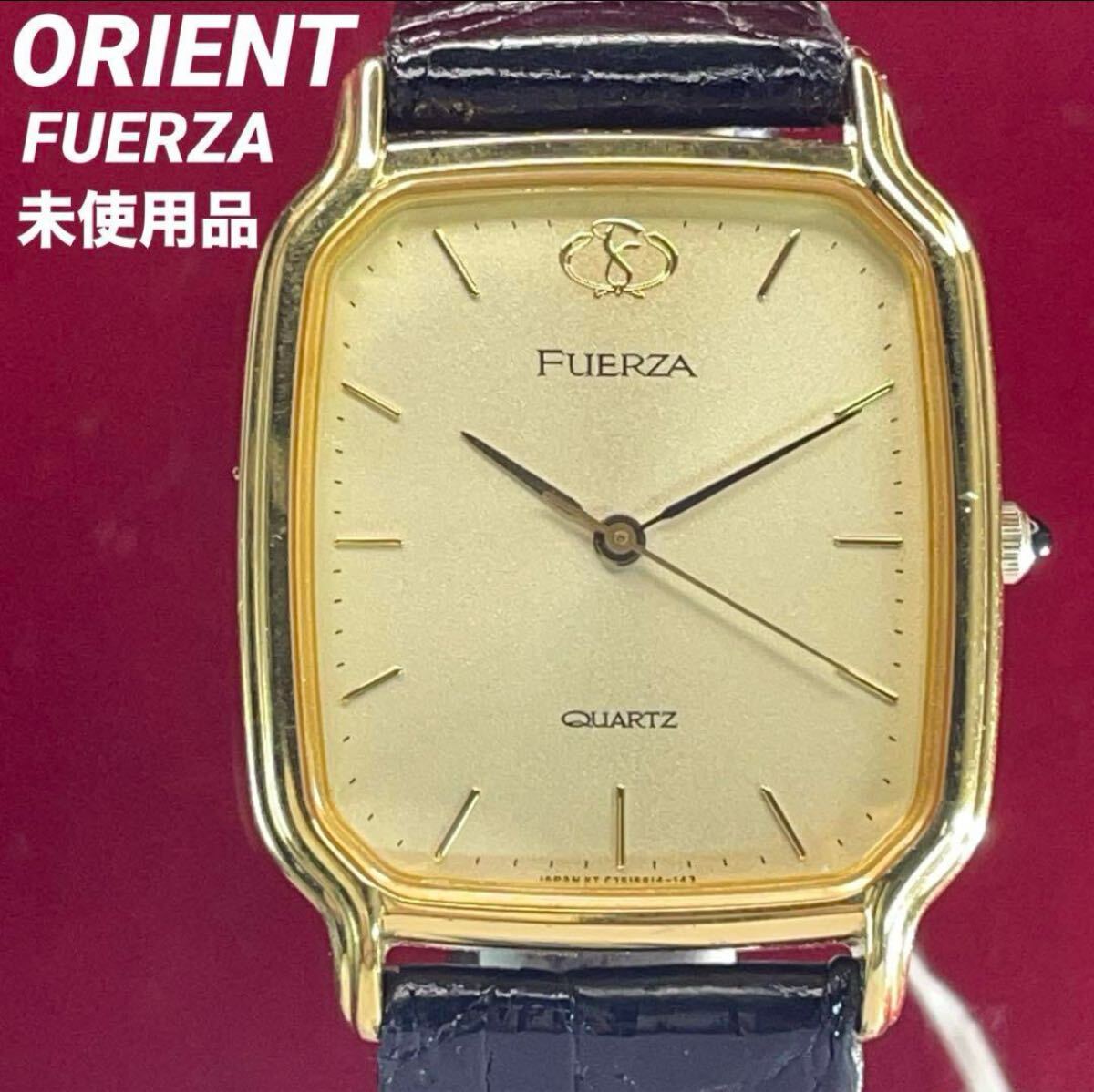 レア 90s 未使用 ORIENT FUERZA QZ 電池換済 日本製 腕時計 ヴィンテージ アンティーク 稼働