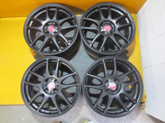 ☆スピスタ☆ホイール　WORK　FIT　コンパクトカー　17インチ　7J　+38/+53　100-4　4本　中古　R175156H_画像1