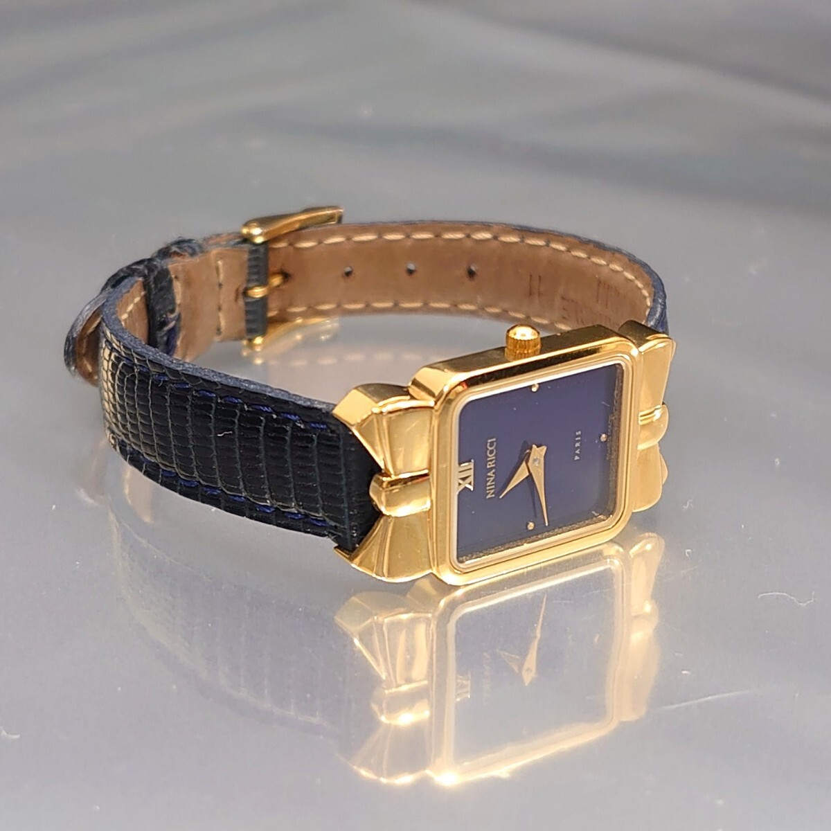 美品 ニナリッチ NINA RICCI PARIS レディース ゴールド GOLD
