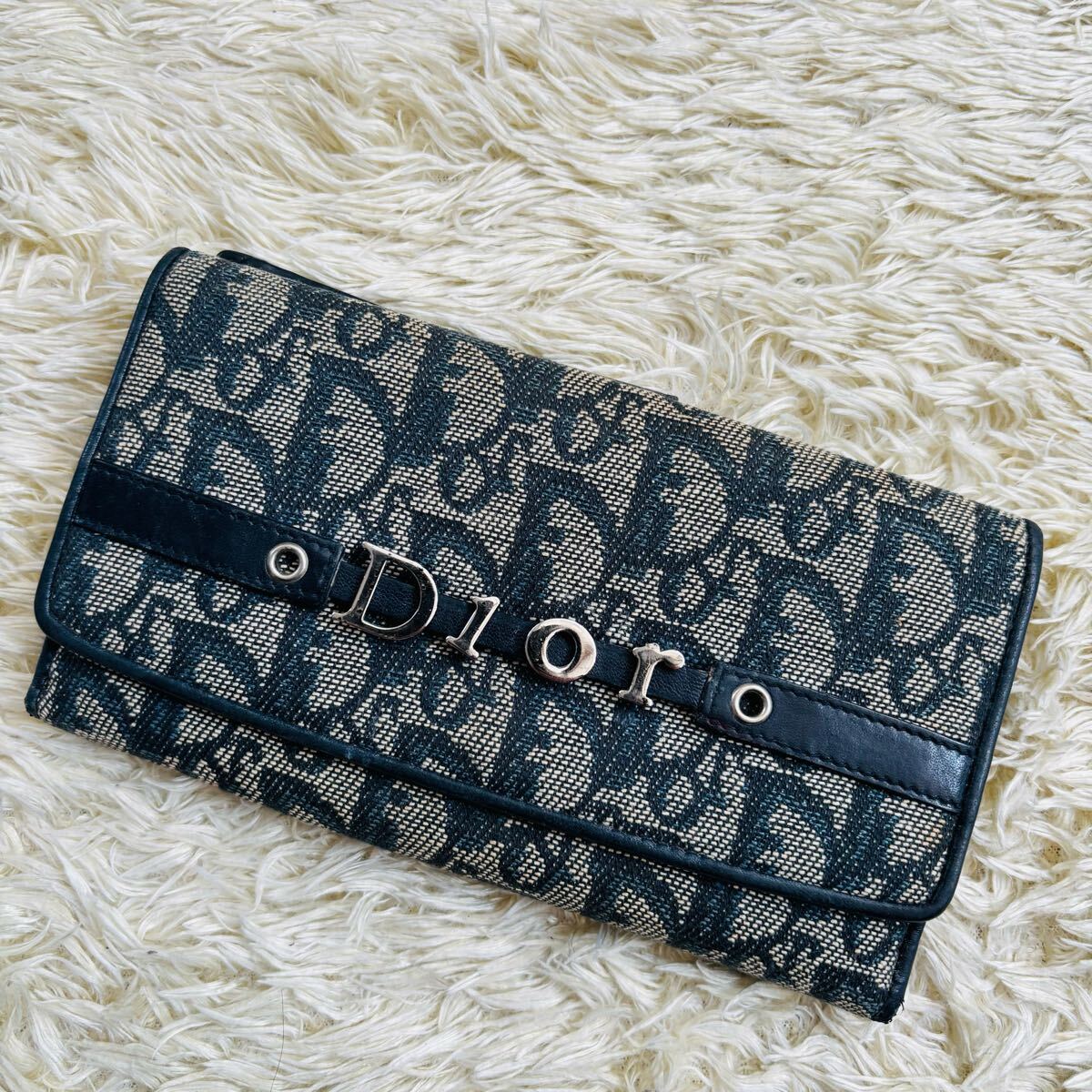 Christian Dior トロッター 財布 ネイビー vintage 服飾小物 Christian Dior トロッター 財布 ネイビー vintage 服飾小物