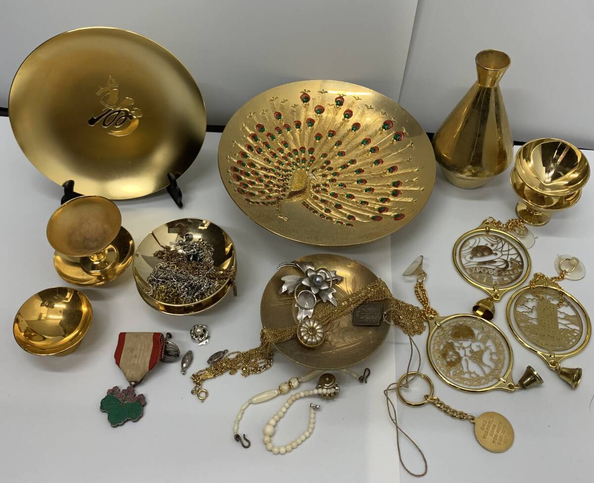 2724 金メッキ 24K GP アクセサリー 金杯 メッキ品 置物 2724 金メッキ 24K GP アクセサリー 金杯 メッキ品 置物