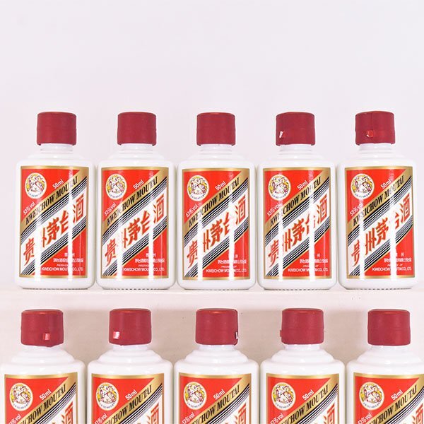 ミニチュア☆10本セット☆貴州茅台酒 マオタイ酒 天女ラベル ミニチュア☆10本セット☆貴州茅台酒 マオタイ酒 天女ラベル