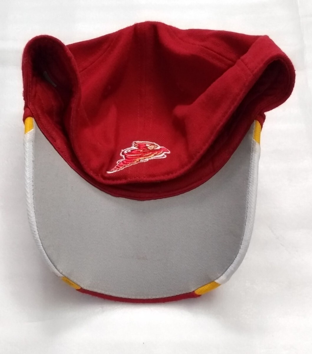 ☆TEAM NIKE キャップ帽子ぼうし Sサイズ位STATEファッション煉瓦色スポーツ山吹アウトドア洗濯済ウェア ブランド ナイキ BETTER WORLD.COM_画像7