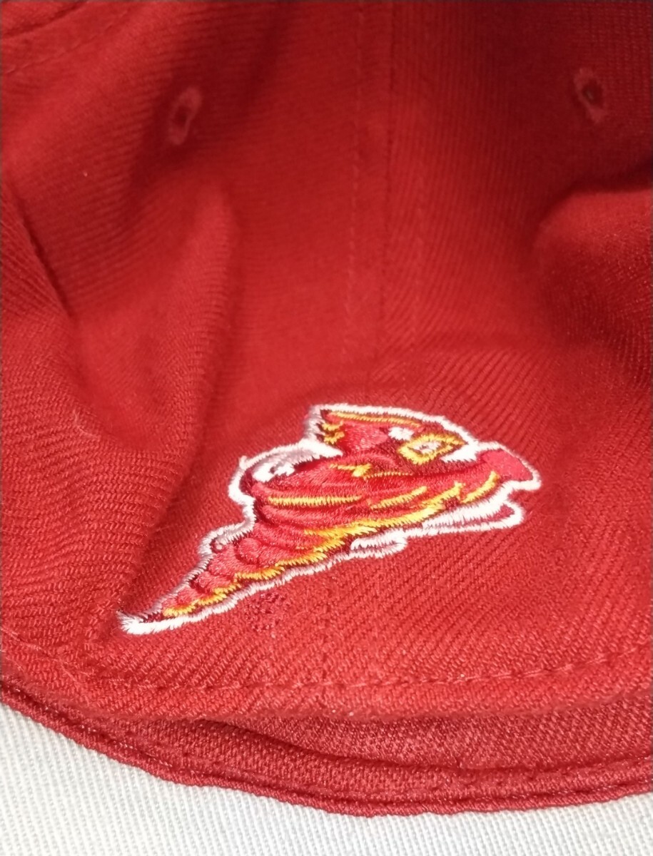 ☆TEAM NIKE キャップ帽子ぼうし Sサイズ位STATEファッション煉瓦色スポーツ山吹アウトドア洗濯済ウェア ブランド ナイキ BETTER WORLD.COM_画像6