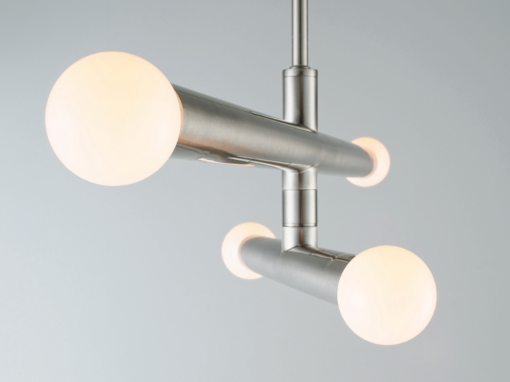 シーリングライト 4灯 (電球別売り) スポットシーリング 照明 天井照明 スチール インダストリアル モダン おしゃれ かっこいい シンプル_画像6