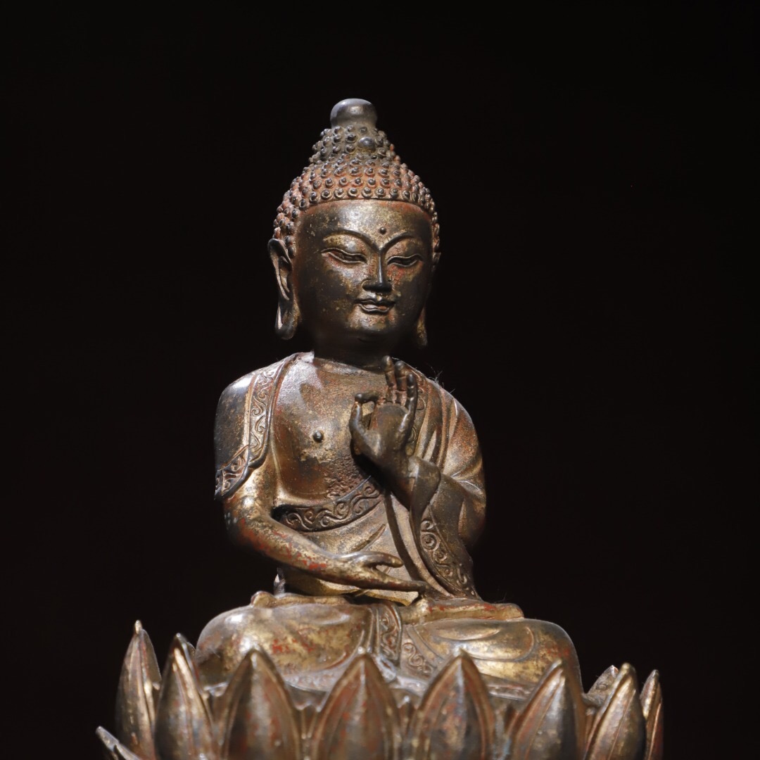 銅製 釈迦摩尼 如来仏祖像 書道具 文房具 装飾品 工芸品 美術品 置物 純銅 釈迦摩尼 置物 寝仏像 書房 装飾品