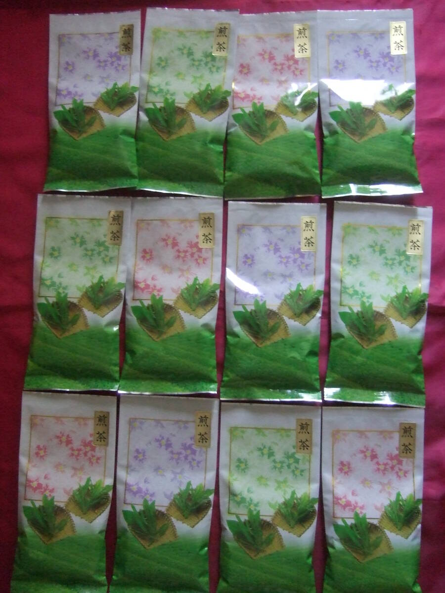 ★お茶飲んで暖まろう★●２０２４年産●　自家栽培茶　★　煎茶　１００ｇ入り　１２袋