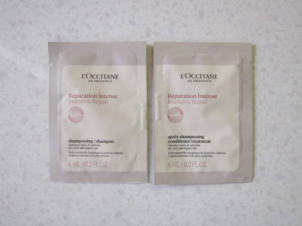 L′OCCITANE ☆ ロクシタン 非売品 サンプル 未開封 シャンプー 3種 ＆ コンディショナー 3種 合計 6個 旅行 トラベル