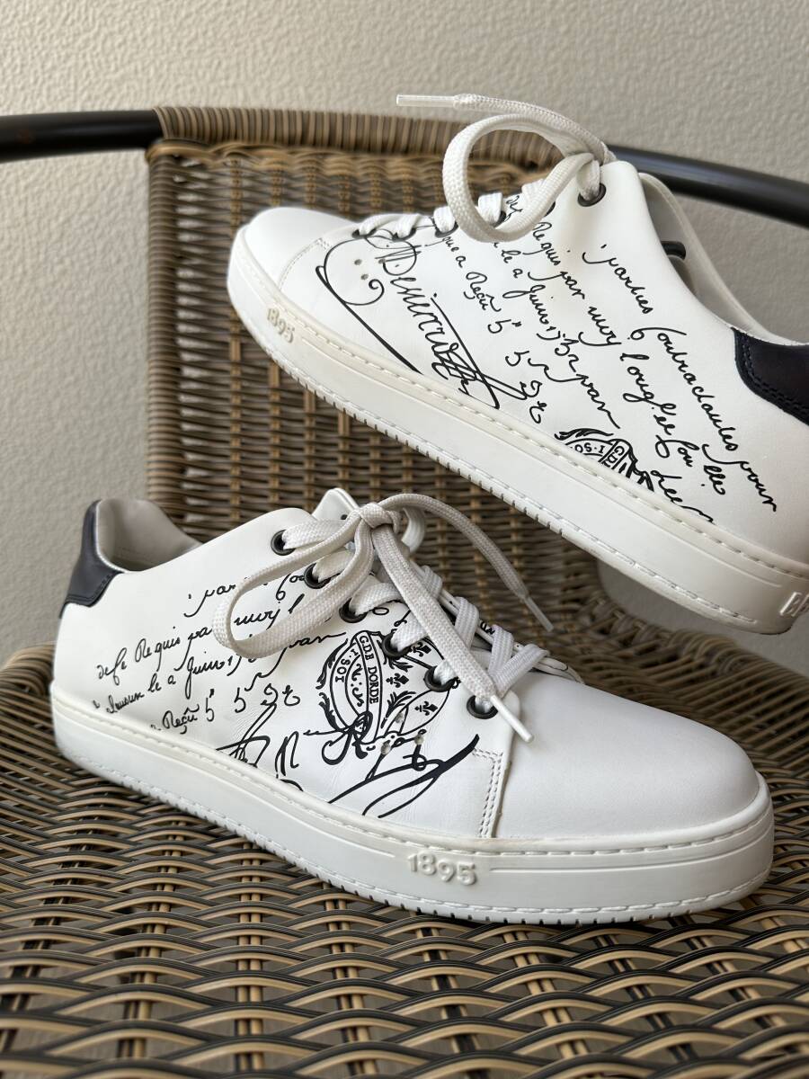 定価25 1万 Berluti Playtime Scrit Leather Sneakers 定価25 1万 Berluti Playtime Scrit Leather Sneakers