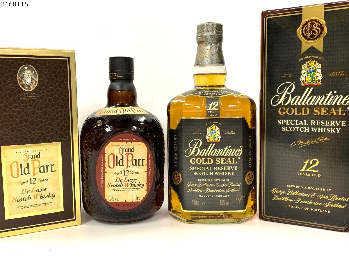 未開栓 Grand Old Parr De Luxe オールドパー 12年/Ballantine's 未開栓 Grand Old Parr De Luxe オールドパー 12年/Ballantine's
