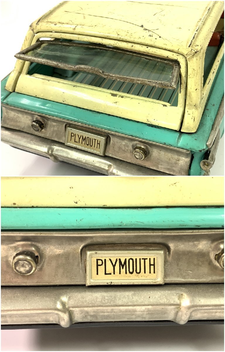 当時物 ICHIKO イチコー ブリキ PLYMOUTH プリムス 車 当時物 ICHIKO イチコー ブリキ PLYMOUTH プリムス 車