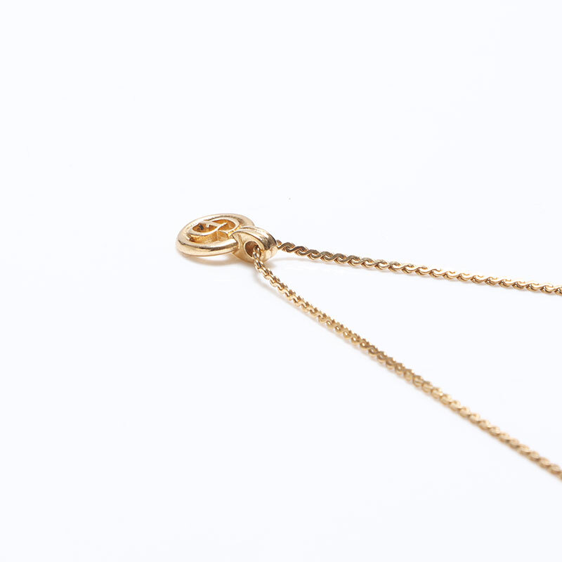  Christian Dior Christian Dior колье CD Logo Gold 