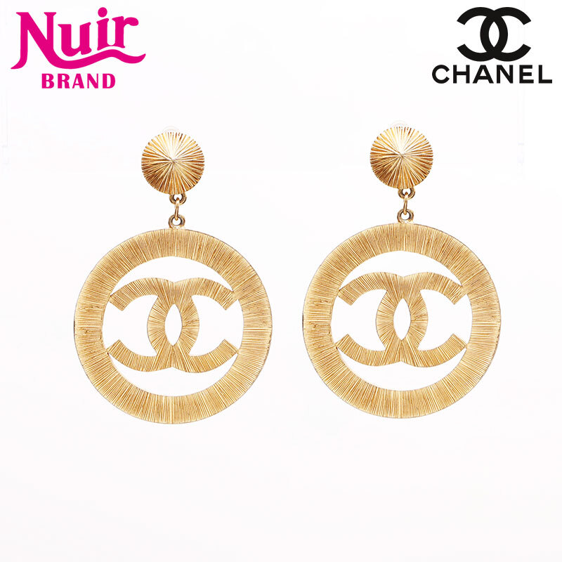 シャネル CHANEL イヤリング ココマーク デカココ 1997年 ゴールド