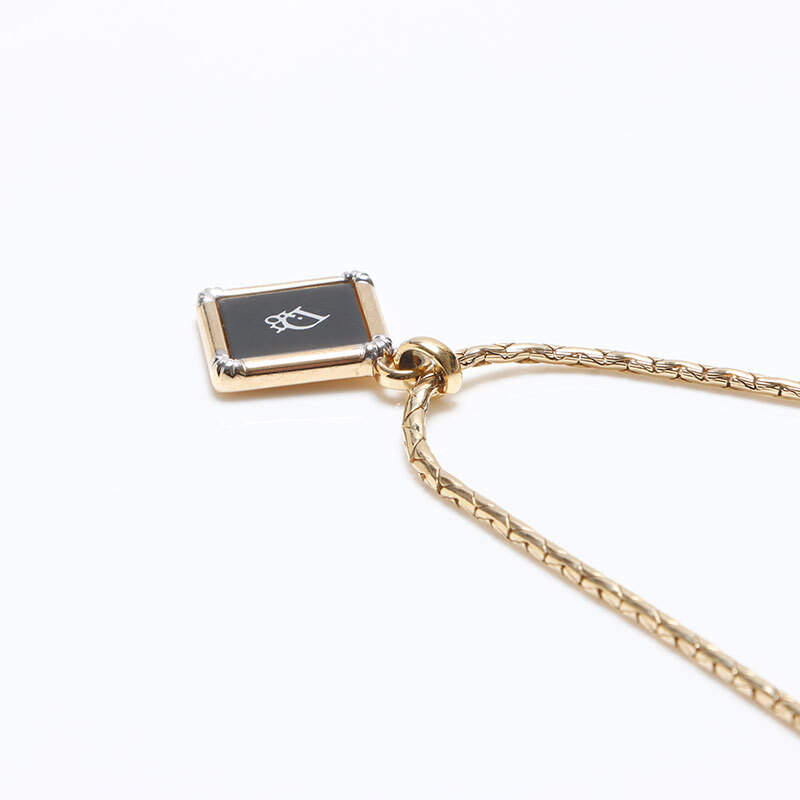  Christian Dior Christian Dior колье Logo Gold 