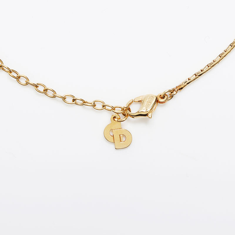  Christian Dior Christian Dior колье Logo Gold 