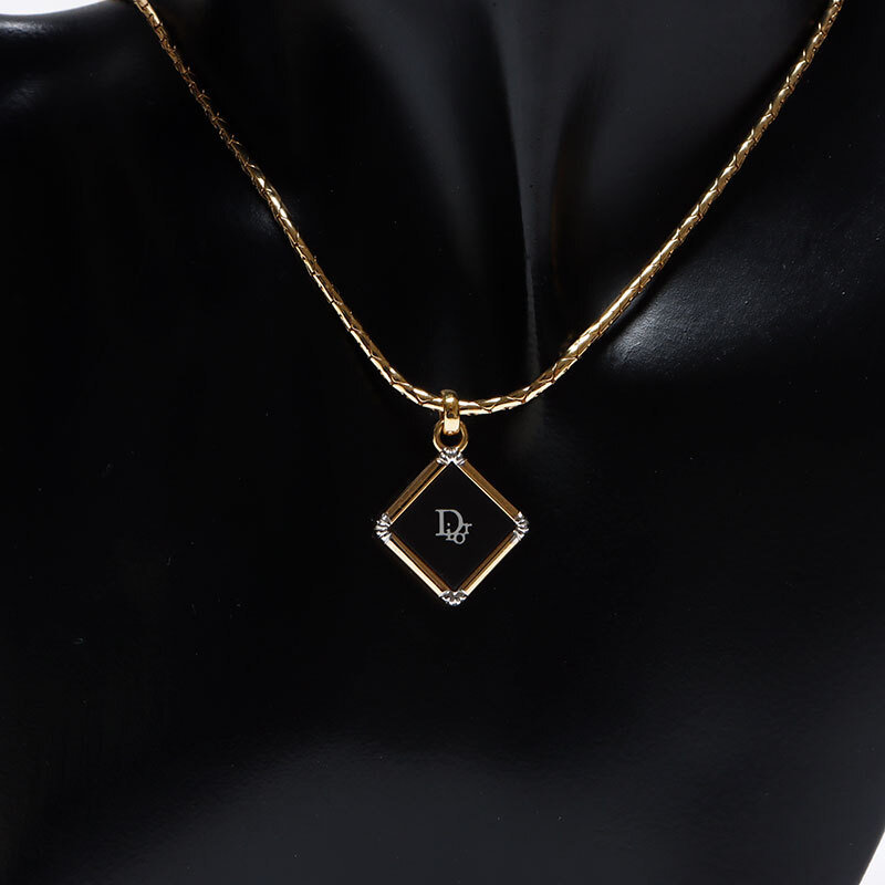  Christian Dior Christian Dior колье Logo Gold 