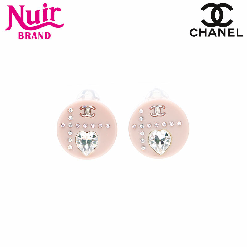 シャネル CHANEL イヤリング 04A 2004 ココマーク ハートモチーフ ピンク