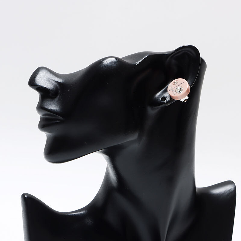 シャネル CHANEL イヤリング 04A 2004 ココマーク ハートモチーフ ピンク
