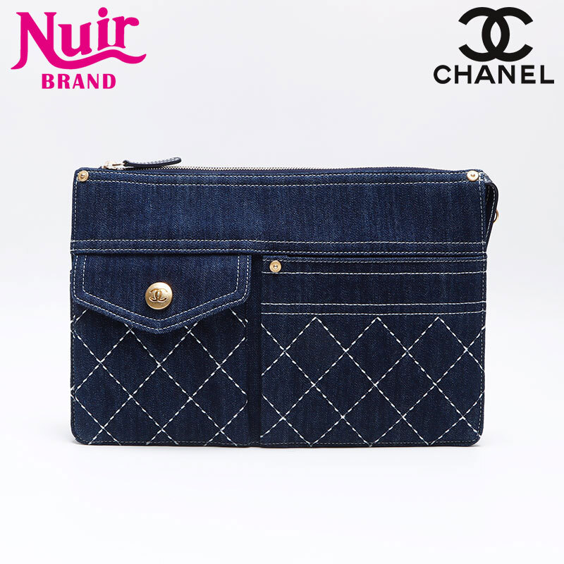 シャネル CHANEL クラッチバッグ 29番臺(tái) 2019-2020 デニム ネイビー