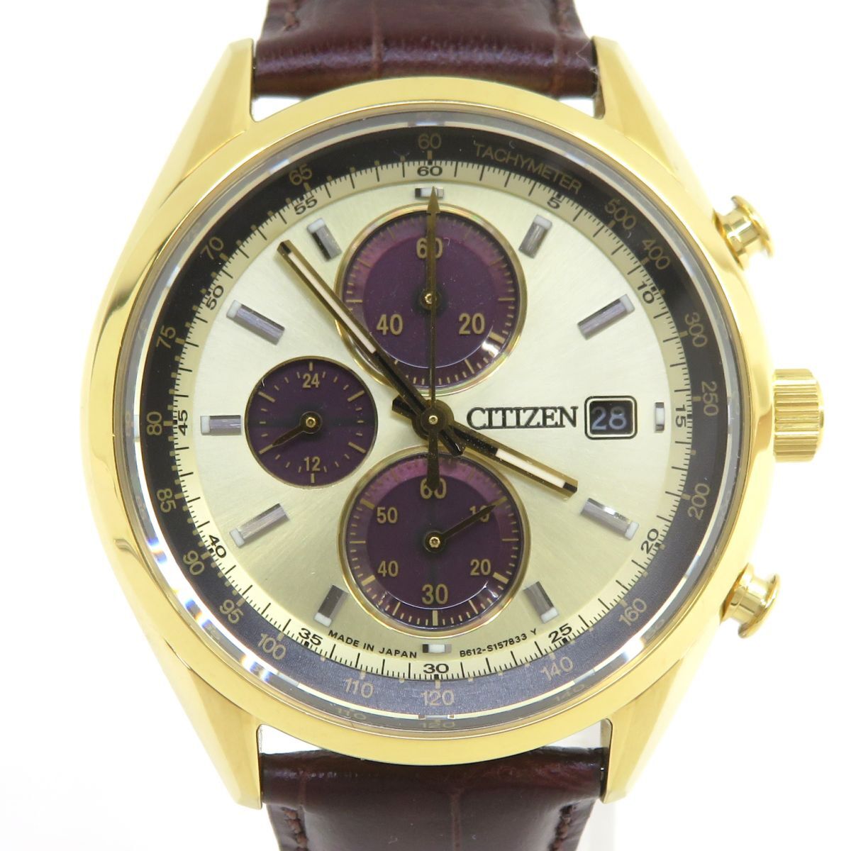 158s CITIZEN シチズン B612-S114845 クロノグラフ エコドライブ 158s CITIZEN シチズン B612-S114845 クロノグラフ エコドライブ