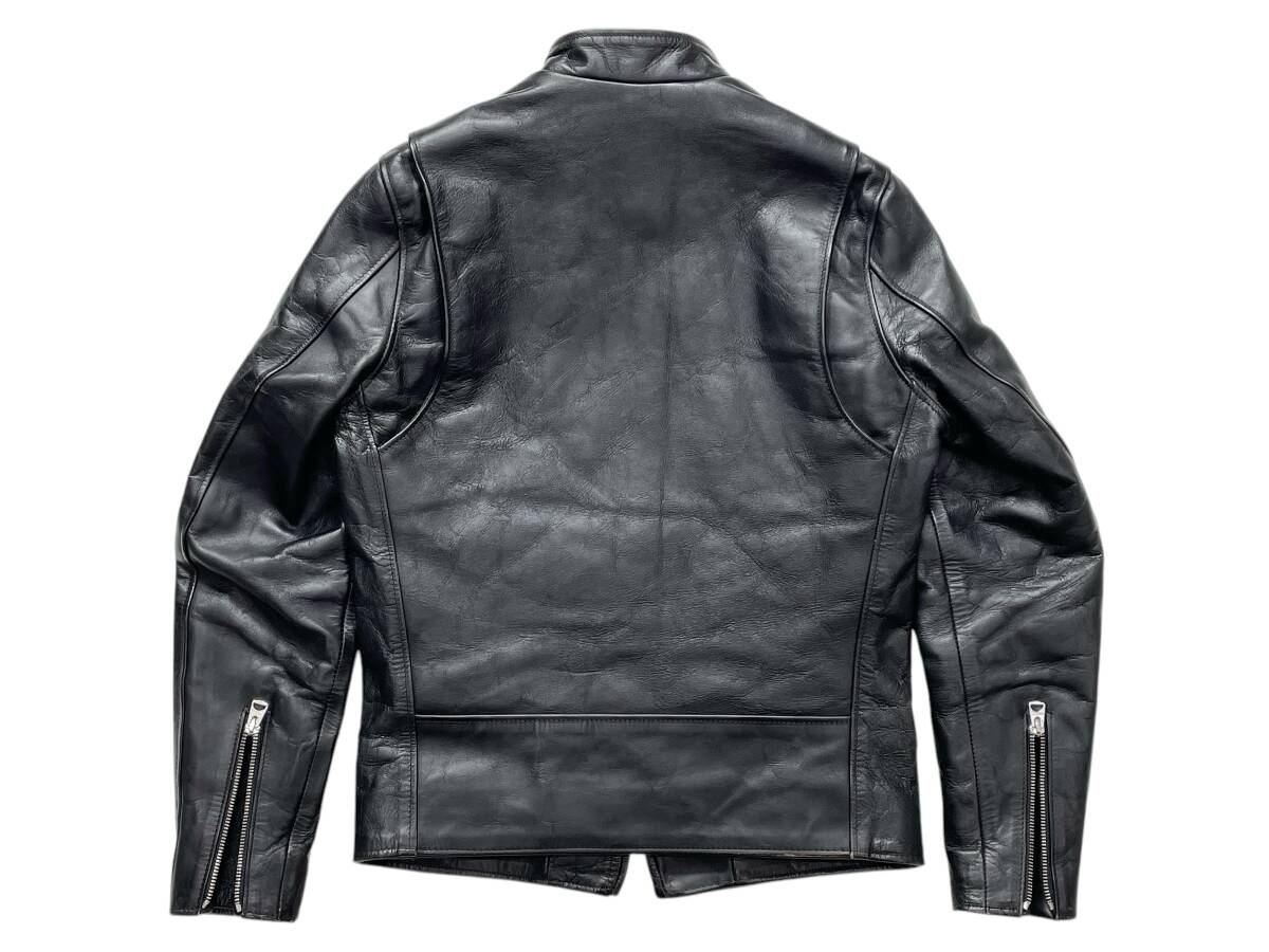 美品 34 SCHOTT 641XJH SPECIAL HORSEHIDE CAFE RACER ショット スペシャルホースハイド カフェレーサー ベジタン 茶芯レザー