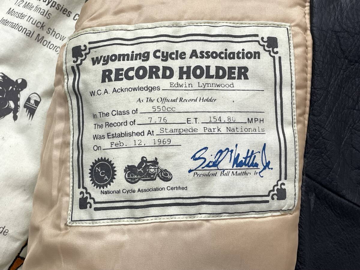 未使用品 Sサイズ AVIREX アビレックス STYLE 213433 カウレザー 牛革 ダブルライダースジャケット Dポケット Howling Wolf_画像9