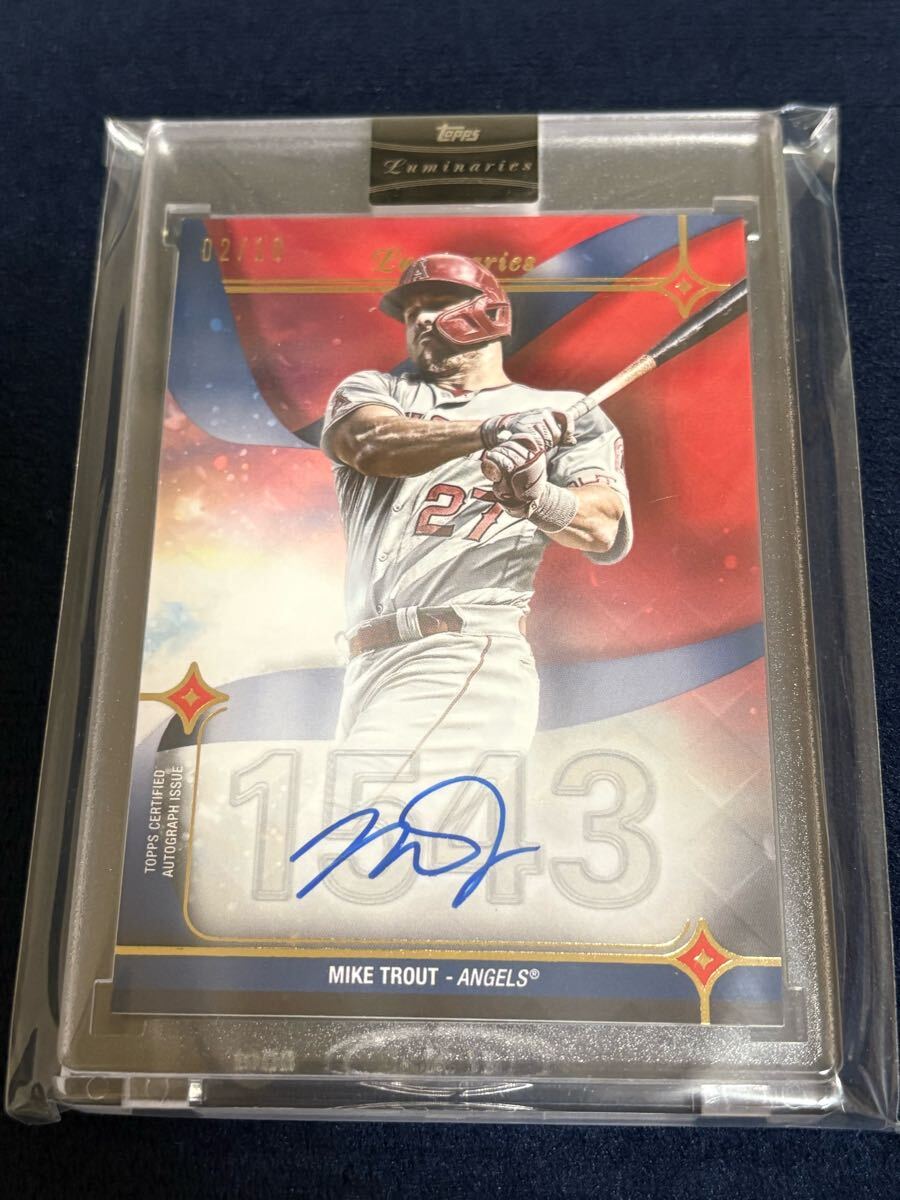本物新品保証】 10枚限定 TOPPS DYNASTY マイク・トラウト 直筆 本物新品保証】 10枚限定 TOPPS DYNASTY マイク・トラウト 直筆