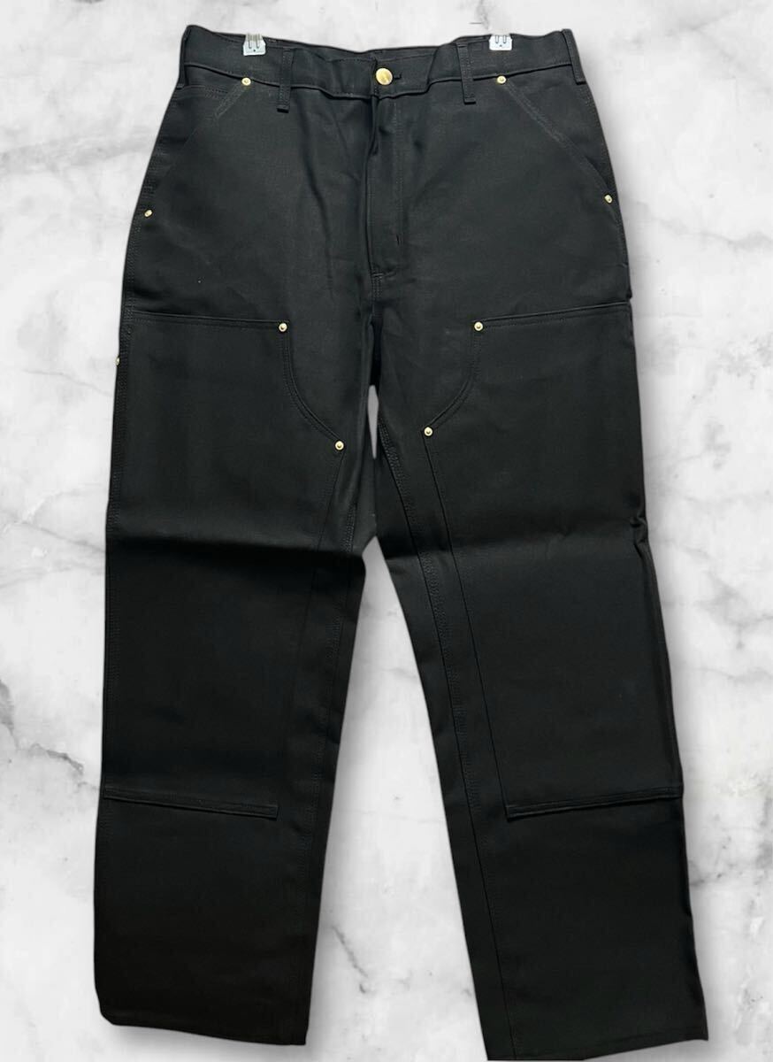 Carhartt カーハート ダブルニー ブラックw 34 L30 USA製 Carhartt カーハート ダブルニー ブラックw 34 L30 USA製