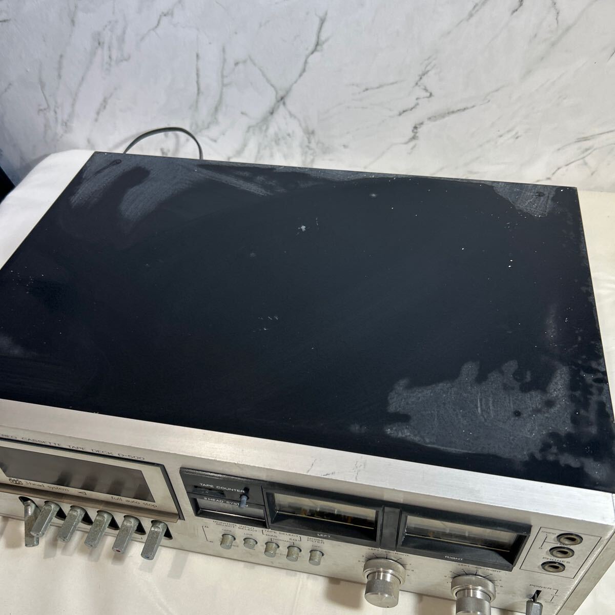 ジャンク品】Lo-D ステレオカセットデッキ D-500 オーディオ機器 ジャンク品】Lo-D ステレオカセットデッキ D-500 オーディオ機器