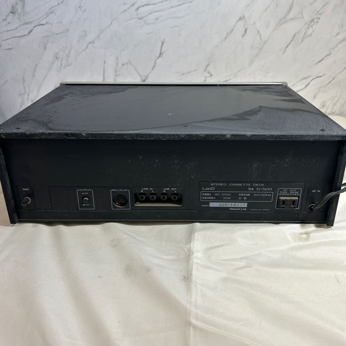 ジャンク品】Lo-D ステレオカセットデッキ D-500 オーディオ機器 ジャンク品】Lo-D ステレオカセットデッキ D-500 オーディオ機器