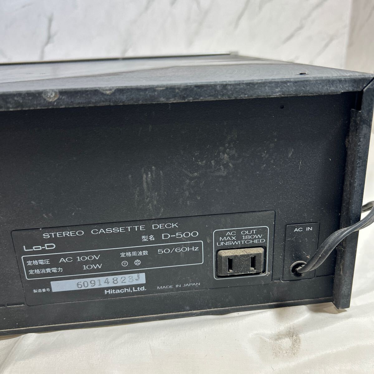 ジャンク品】Lo-D ステレオカセットデッキ D-500 オーディオ機器 ジャンク品】Lo-D ステレオカセットデッキ D-500 オーディオ機器