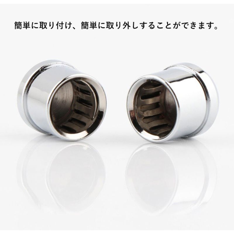 【3點セット】RCAジャックカバー RCAキャップ ホコリ防止 端子保護 シルバー