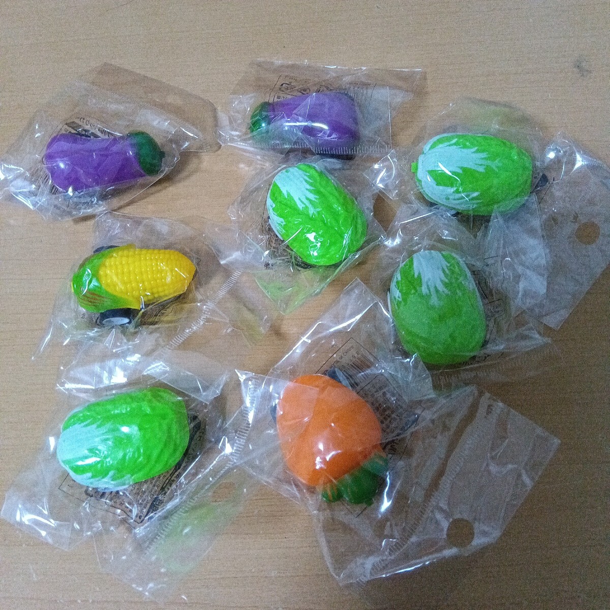 産地直送 野菜プルバックカー コレクション アミューズメント景品 非売品 コレクション 人參 とうもろこし 白菜 ナス 未使用未開(kāi)封