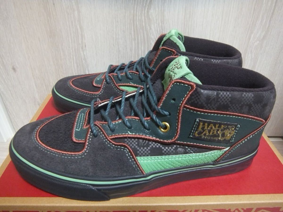 新品 VANS HALF CAB YEAR OF DRAGON Yod Black/Green 28cm ☆ バンズ ハーフキャブ イヤーオブドラゴン VN000DZ3YJ7